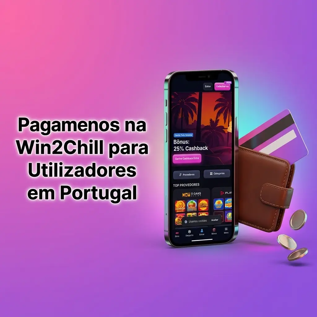 Métodos de pagamento da app Win2Chill em Portugal: MB WAY, Multibanco, Visa, Skrill e mais opções disponíveis.