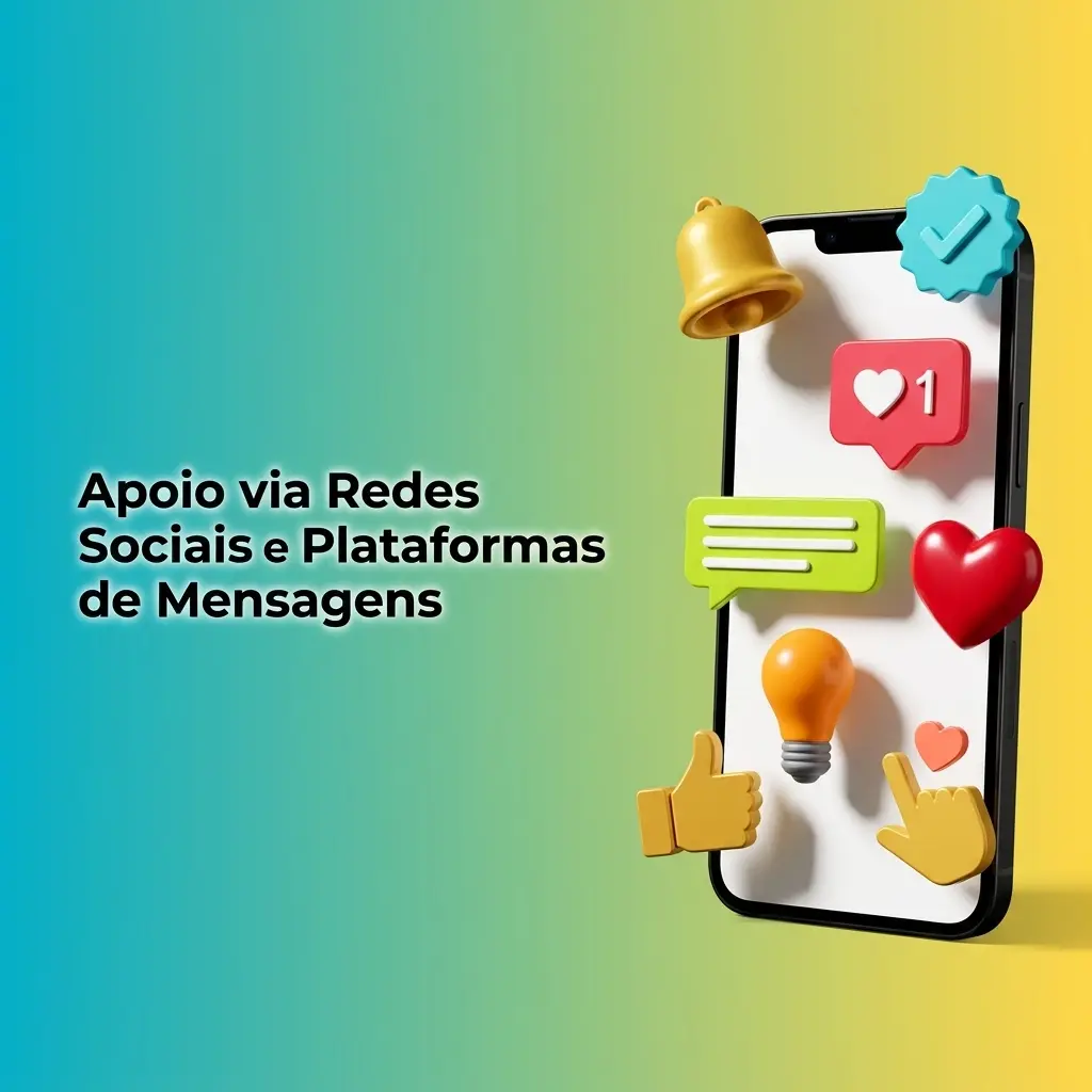 Apoio Win2Chill via redes sociais: Telegram, Facebook, WhatsApp e X para questões gerais e atualizações