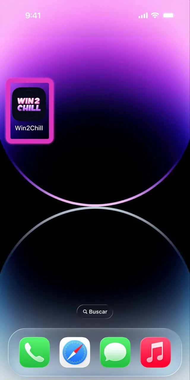 Confirme o nome e adicione a Win2Chill ao ecrã inicial do seu iOS.