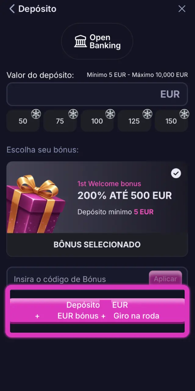 Autorize o pagamento na app Win2Chill por MB WAY ou autenticação 3D Secure.
