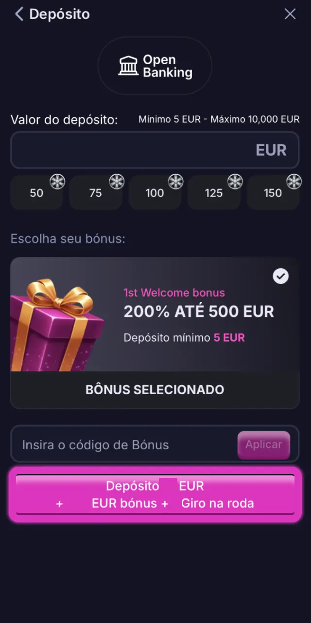 Confirme a transação na Win2Chill e veja o saldo creditado na sua conta.