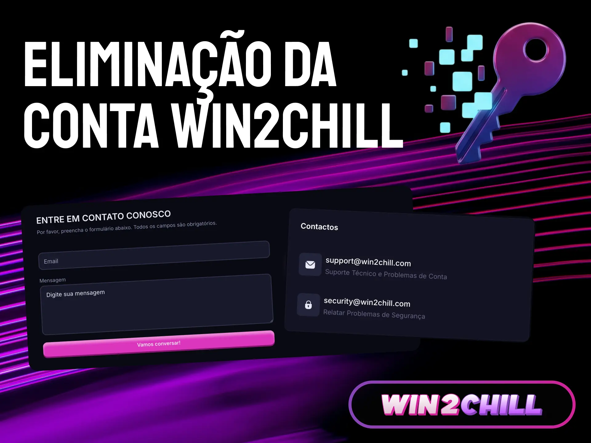 Como eliminar a sua conta Win2Chill se já não quiser jogar.
